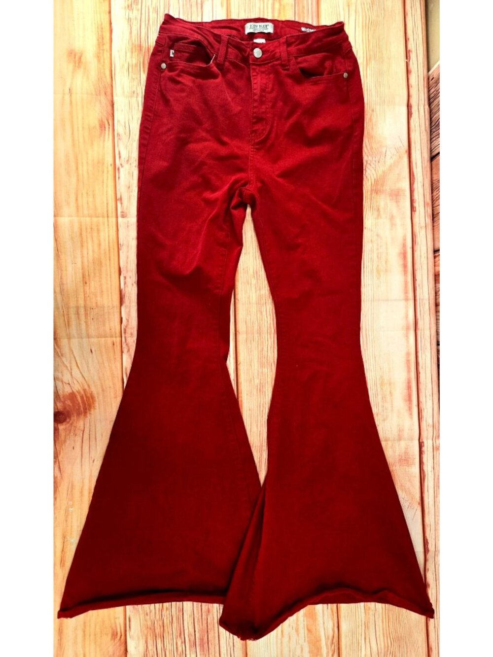 Judy Blue Womens Super Flare Red Jeans Size 11/30